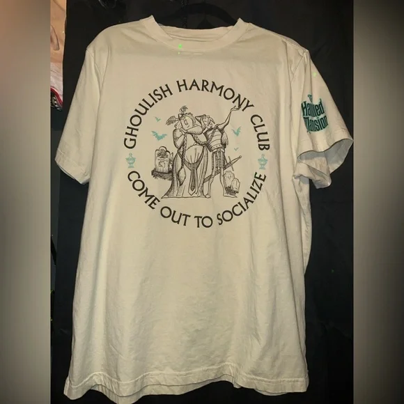 Disney’s The Haunted Mansion Ghoulish harmony club short sleeve - Picture 1 of 6